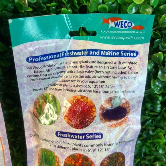 Lot of 3 Weco Marine Pro Series 24" Green Giant Kelp 9" & 6" Bushy Kelp Aquarium - Picture 8 of 12